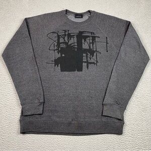 The Seventh Letter Sweatshirt Men's Size XL Gray Crewneck Pullover Graffiti EUC